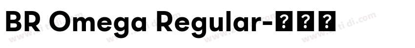 BR Omega Regular字体转换